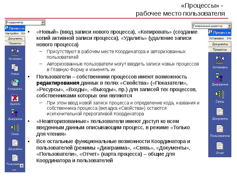 Пользователи мест. Процесс (новый перевод). Неблокирующую процедуру с копированием. Какие режимы проходит новый процесс.