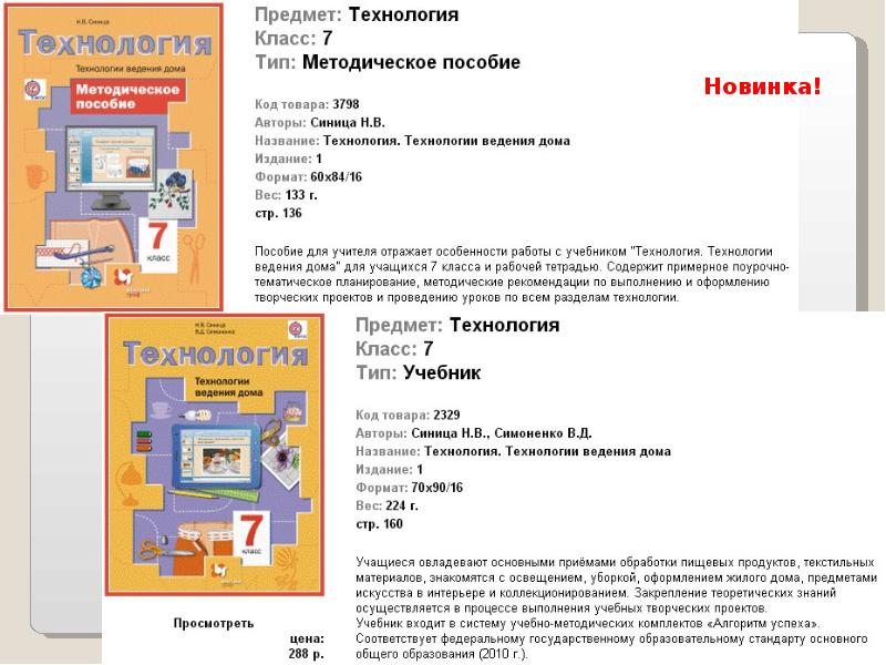 Учебник по технологии 6 класс для девочек проекты