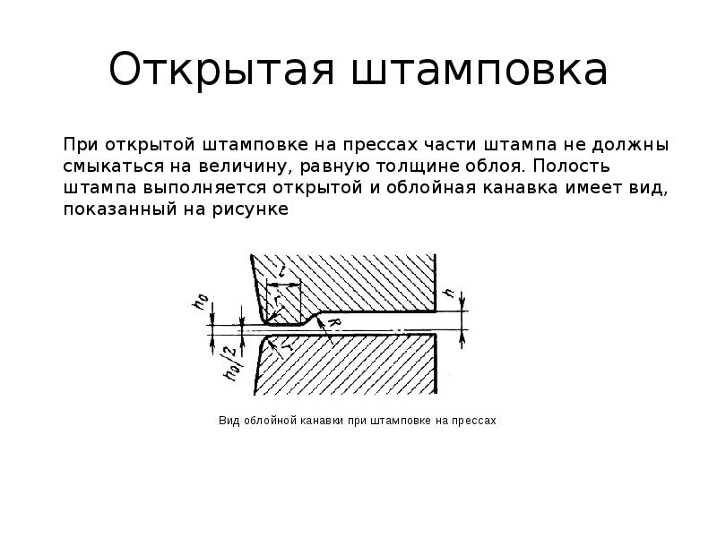 Перед горячей штамповкой массой 15. Схемы штамповки в открытых и закрытых штампах. Облойная штамповка. Открытая штамповка. Штамповка в открытых штампах.