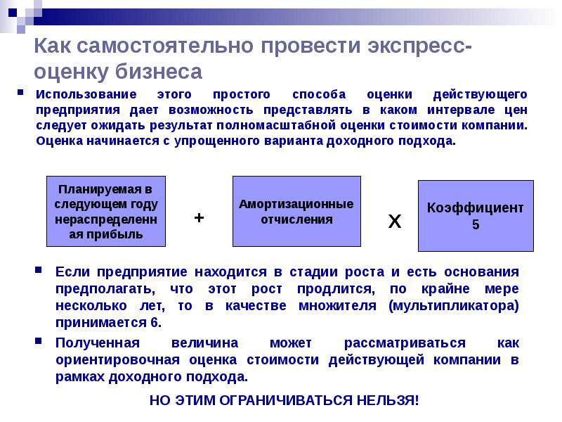 Презентация оценочной компании пример