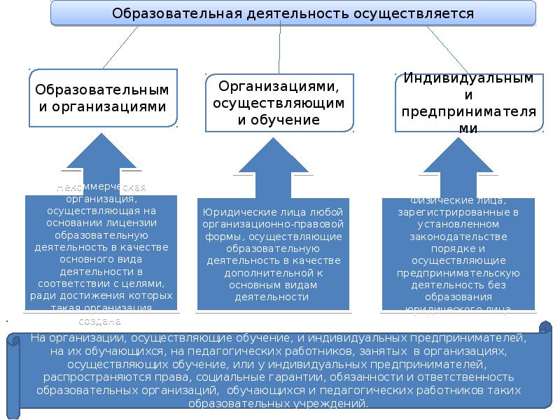 Лица осуществляющие образовательную деятельность презентация