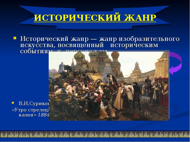 Исторический жанр в изобразительном искусстве 6 класс презентация