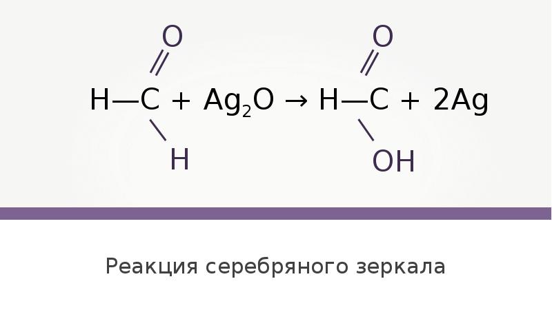 Уравнение реакции серебра