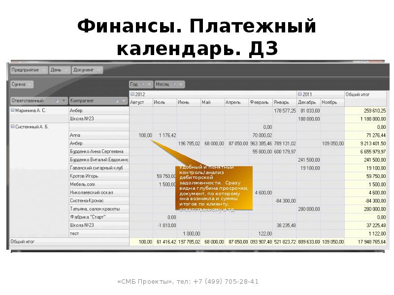 План движения денежных потоков платежный календарь плановый баланс организации