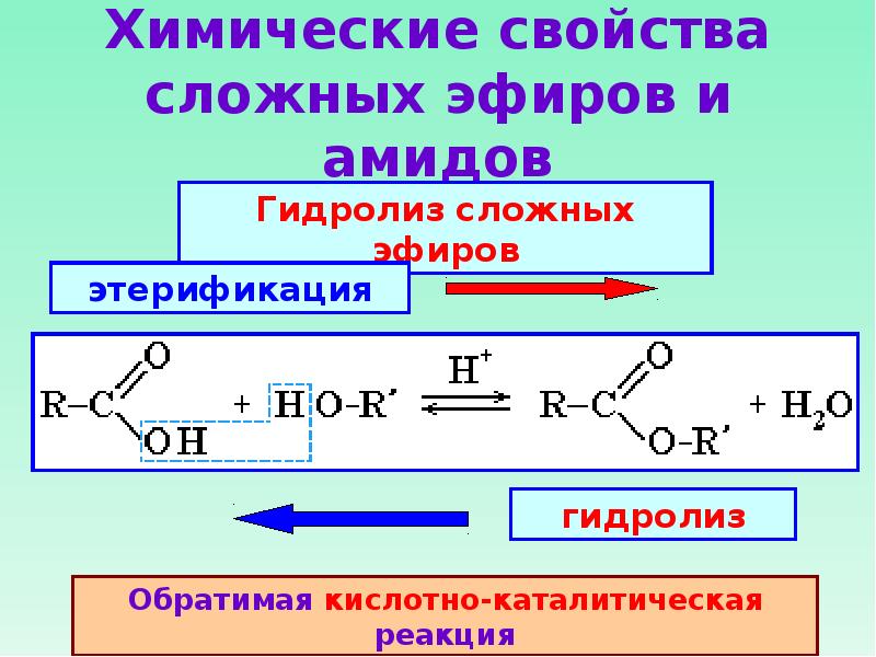 Сложные эфиры это органические соединения. Амиды карбоновых кислот. Химические свойства сложных эфиров. Хим свойства сложных эфиров. Сложные эфиры и амиды.