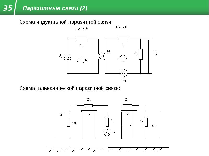 Обратная связь на схеме