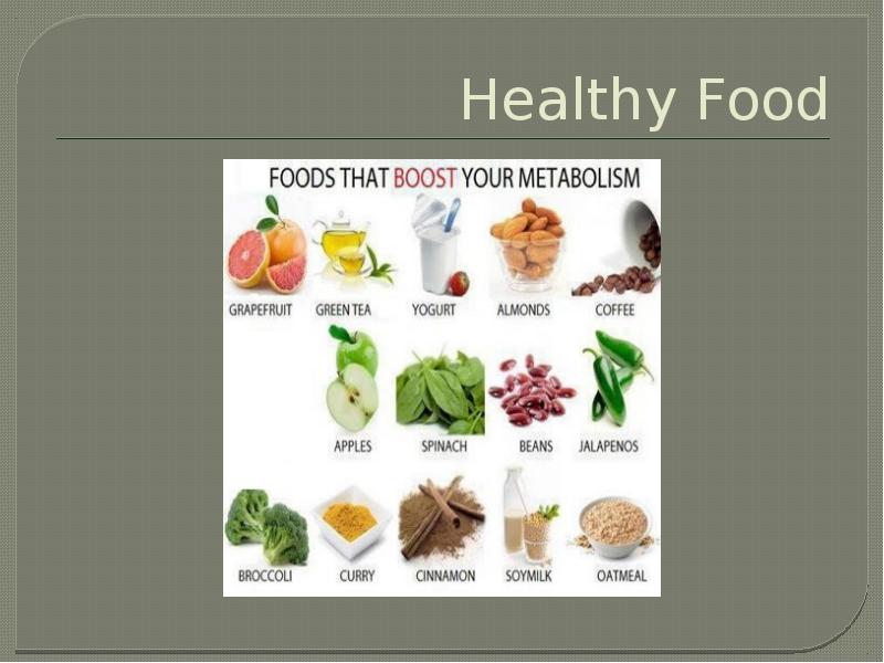 Презентация на английском healthy food