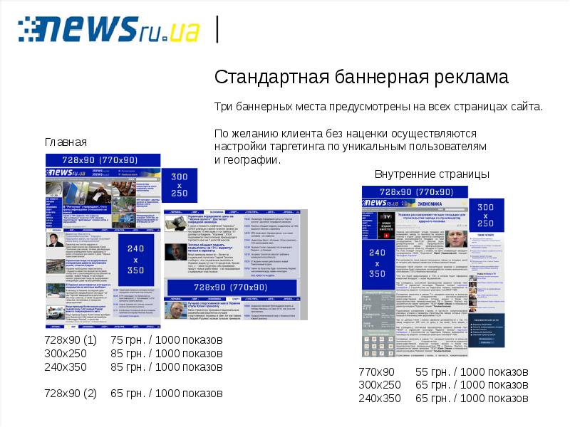 Newsru. Интернет баннеры кафе 728 90.