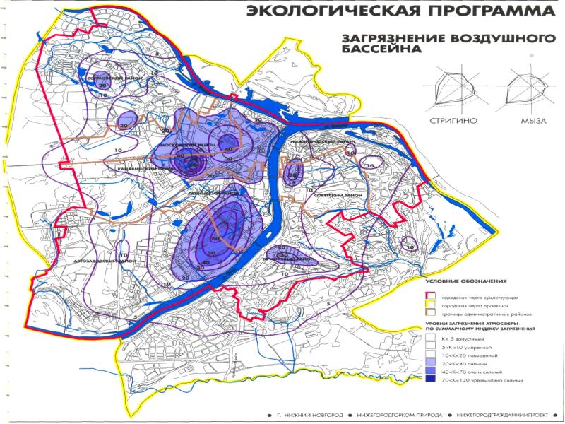 Экологическая карта нижний новгород