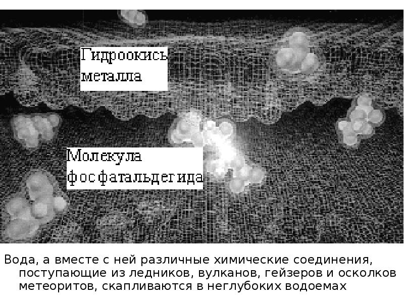 Вода, а вместе с ней различные химические соединения, поступающие из ледников,