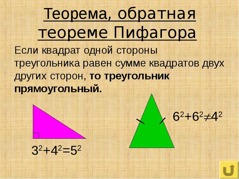 1 теорема пифагора