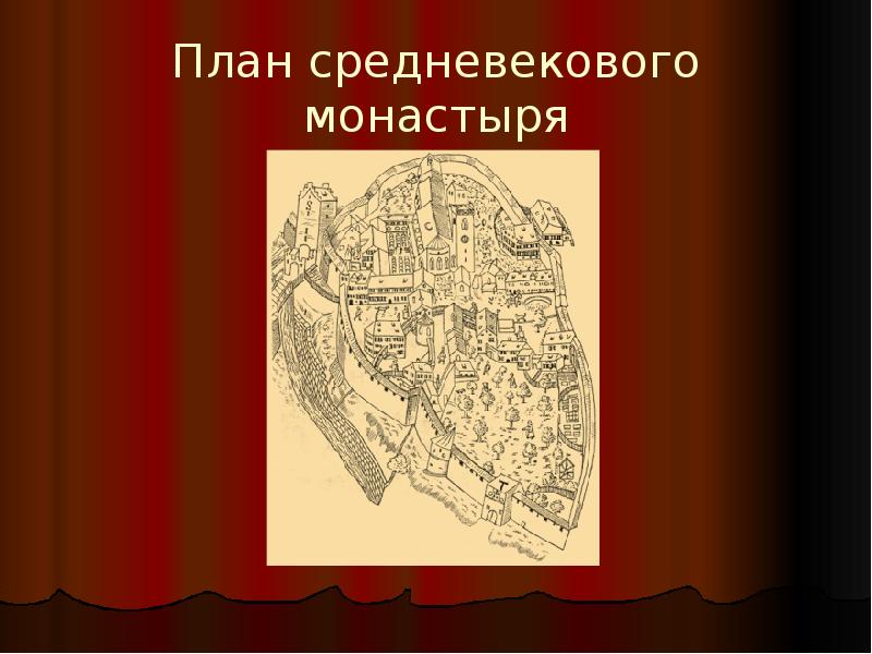 История 6 класс средневековых. План средневекового монастыря. Средневековый монастырь проект. План монастыря в средневековье. Проект средневековый монастырь Европы.