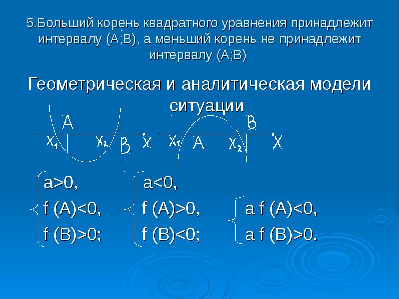 Меньший корень