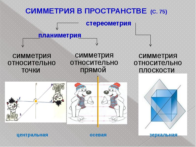 Симметрия пространственных фигур