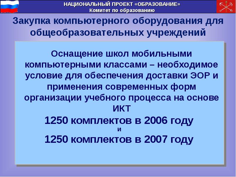 Национальный проект образование 2006 год