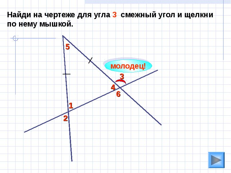 Смежный угол чертеж