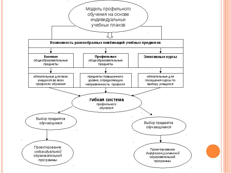 Система профильного образования. Схема профильное обучение в школе. Модели профильного обучения. Модели организации профильного обучения в школе. Модель профильного обучения в школе схема.