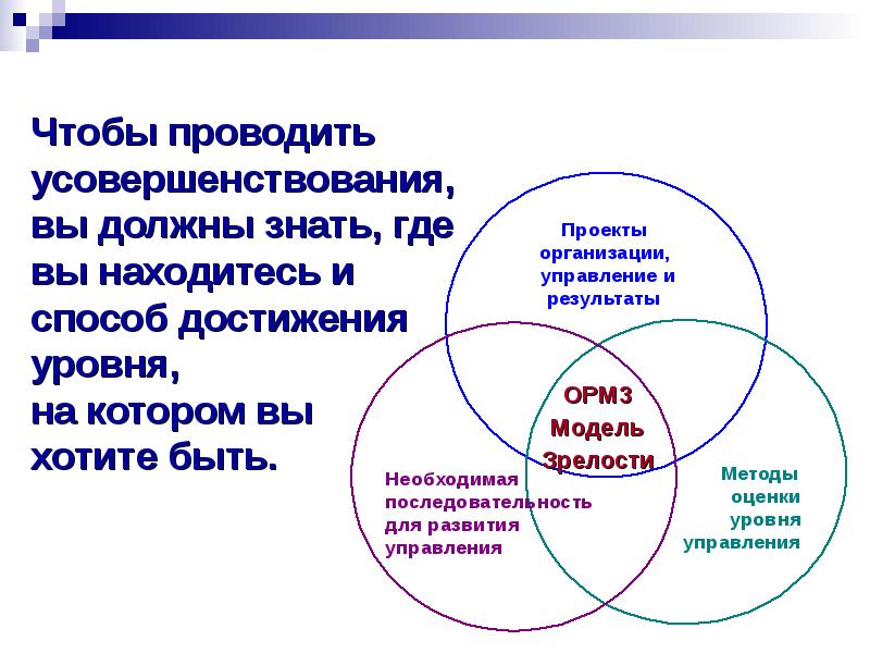 Модели зрелости организационного управления проектами