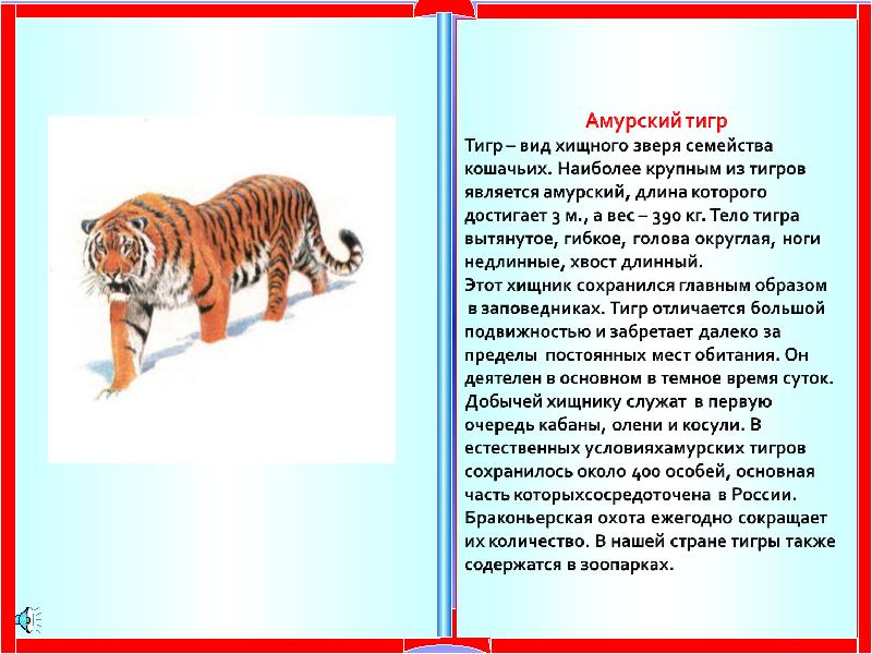 Красная книга животные доклад 4 класс