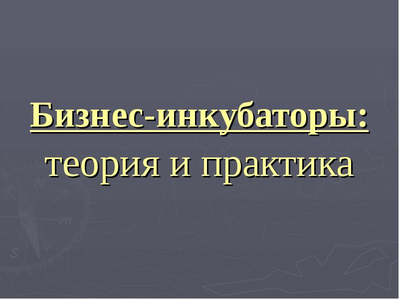 Бизнес-инкубаторы: теория и практика