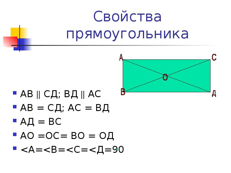 Св прямоугольника