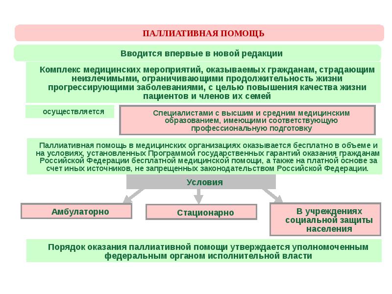 Схема паллиативная помощь