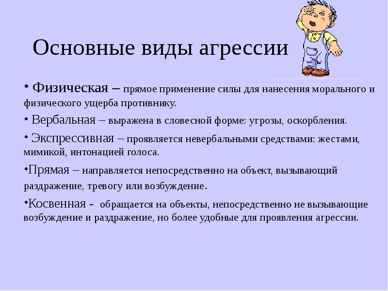 Презентация про агрессию