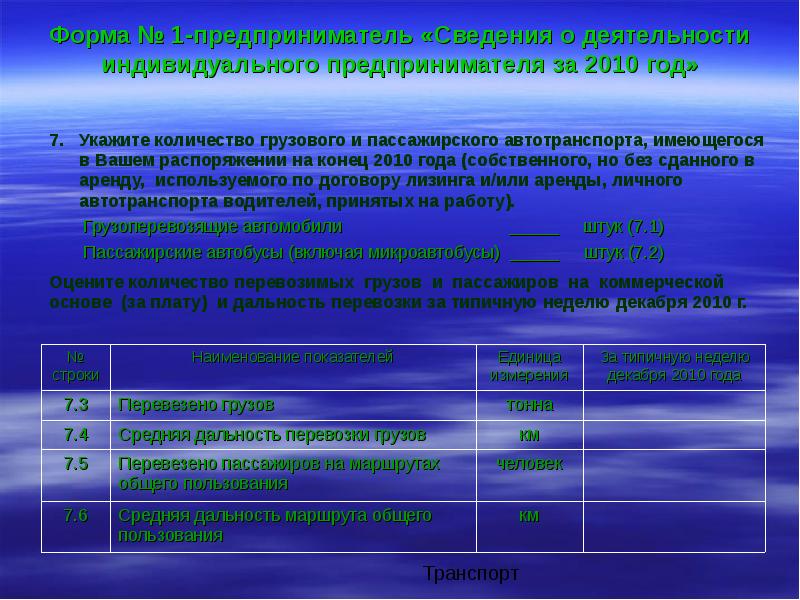 Отчет ип сведения о деятельности ип