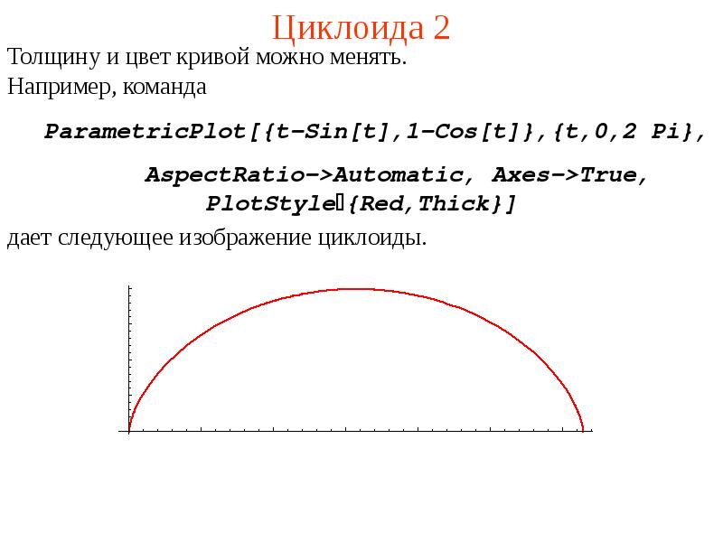 Загадки циклоиды проект