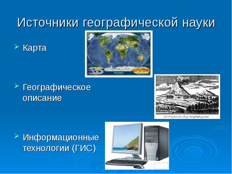 Источник географической информации карта