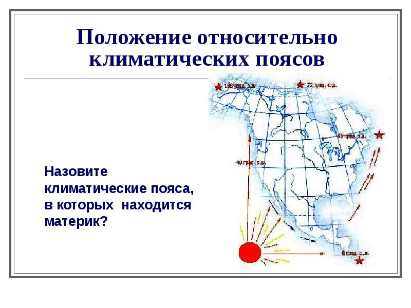 Положение северной америки относительно океанов и морей