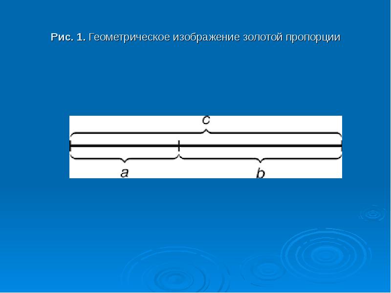 Геометрическое изображение золотой пропорции