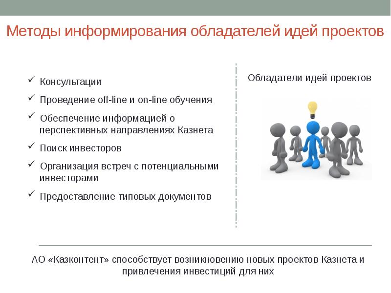 Способы информирования