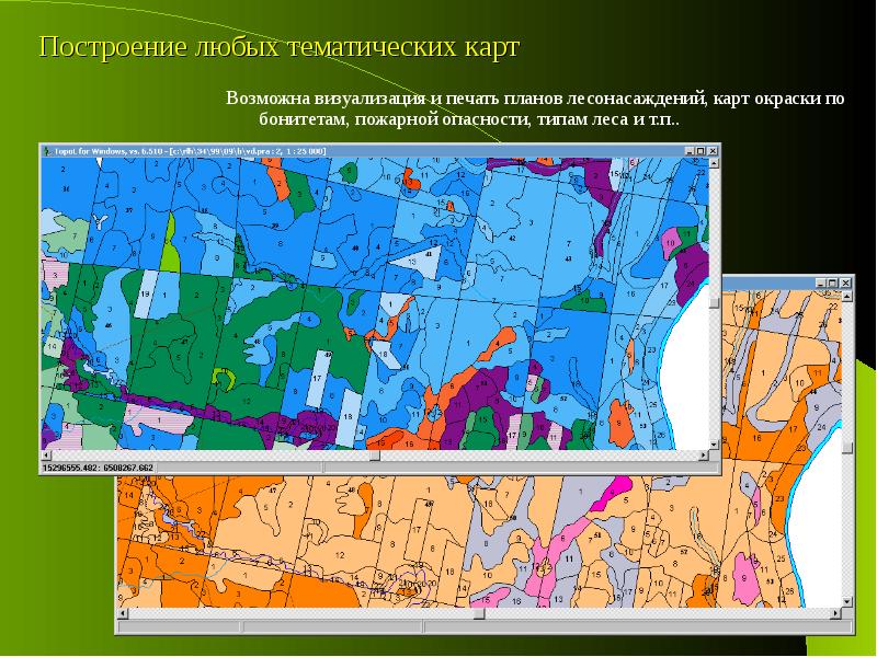 Используя различные тематические карты оцените