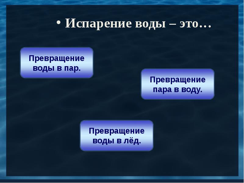 Почему пар превращается в воду в облаках. Испаряемость. превращение. превращение пара в лед.