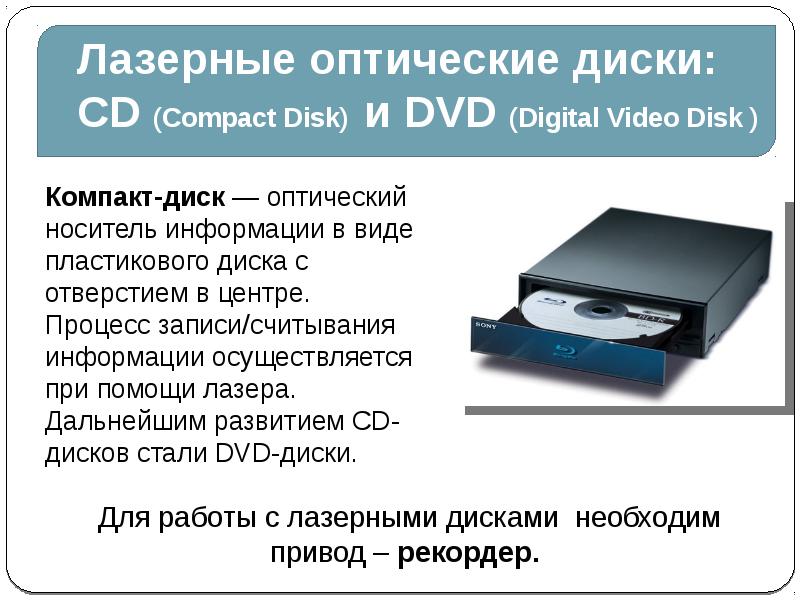 8 запись информации это. Оптические лазерные диски. Запись информации на оптический диск. Лазерные приводы оптических дисков компакт-диски. Лазерные дисководы и диски.