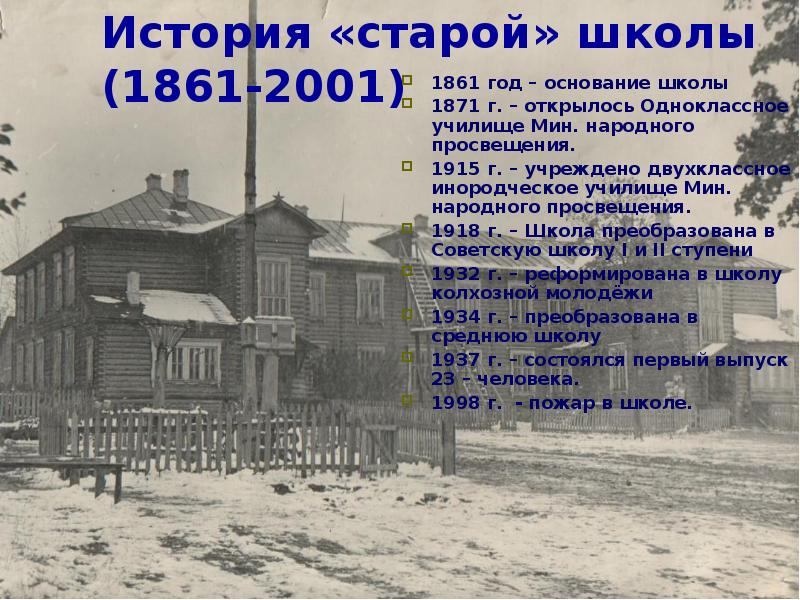 Фотография на которой меня нет краткий рассказ. Основание школы. Школа год основания. Старая Тюрлеминская СОШ. Рассказ о старых школ.