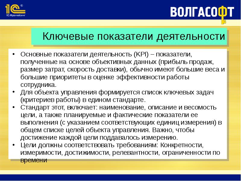 Ключевые показатели проекта