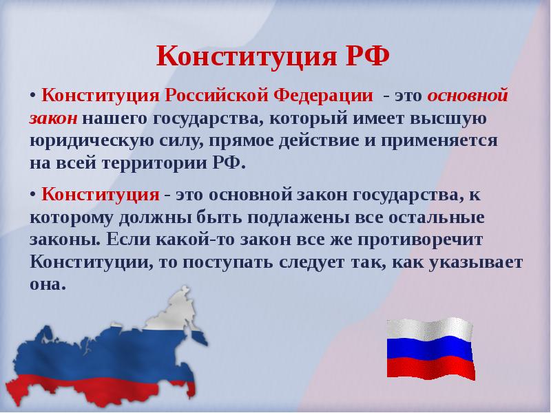 Презентация про конституцию рф