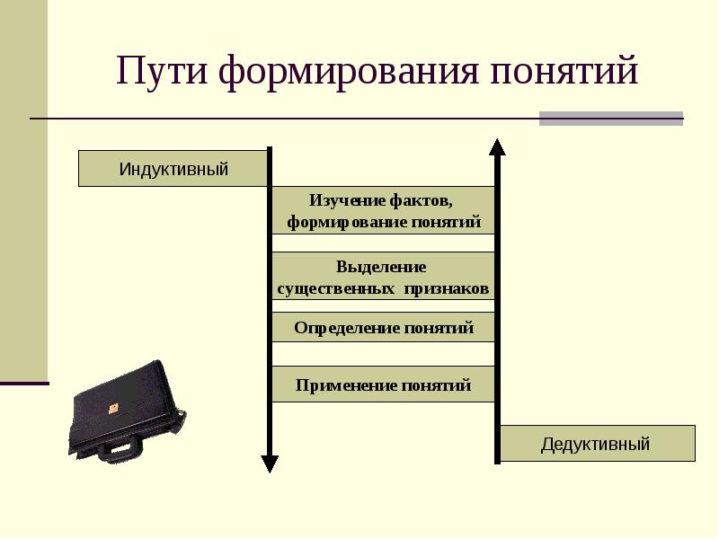 Понятия развитие и формирование. Основные пути формирования понятий. Индуктивный путь формирования понятий. Этапы формирования понятий. Методы формирования понятий.