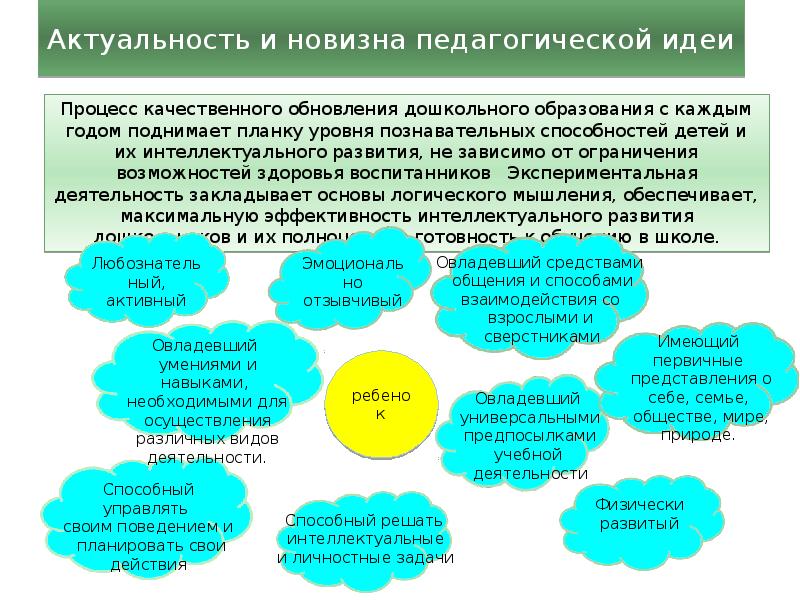 представление педагогической идеи