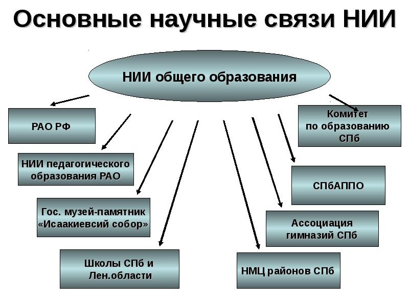 Основным научным. Научные связи. Функции научно исследовательских институтов. Научная предметная область это. Основные направления деятельности НИИ труда.