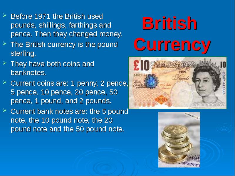 British money презентация