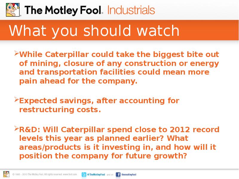 What you should watch
While Caterpillar could take the biggest What you should watch
While Caterpillar could take the biggest