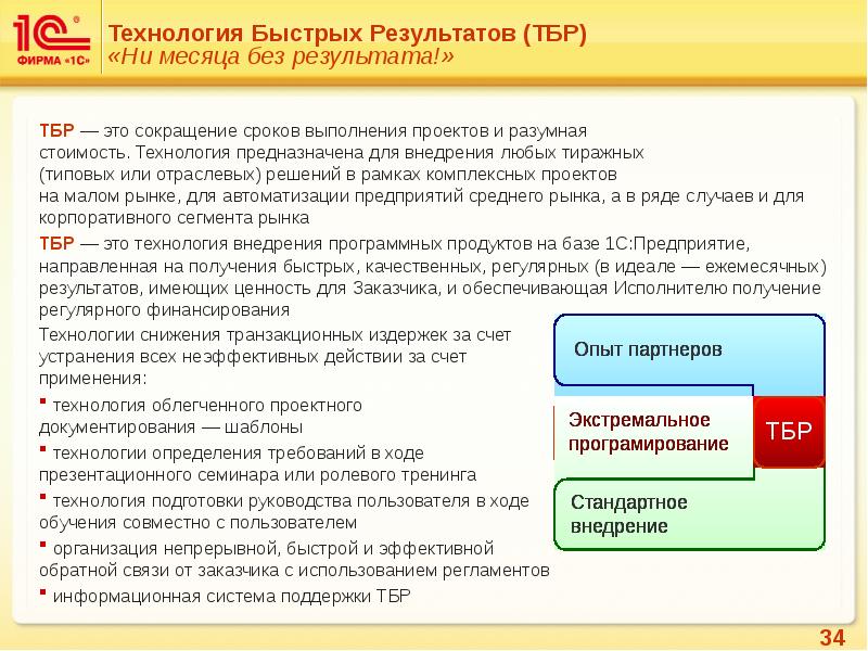 Проект внедрения 1с