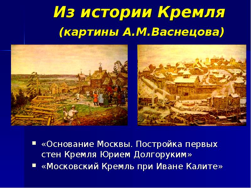 Основание москвы презентация