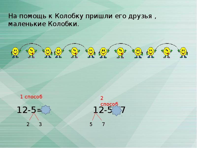 Колобок презентация 1 класс математика