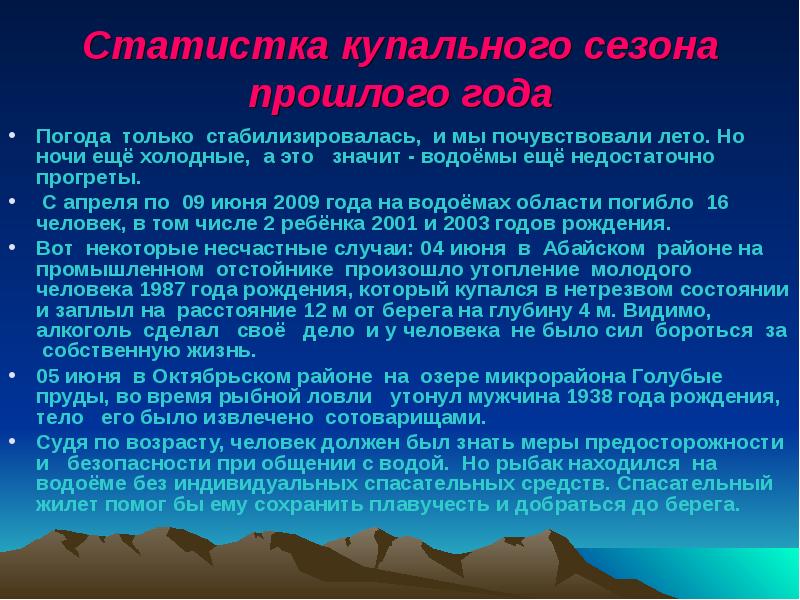 Правила поведения на водоемах в летний период презентация