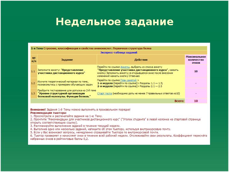 Биохимия учебный план