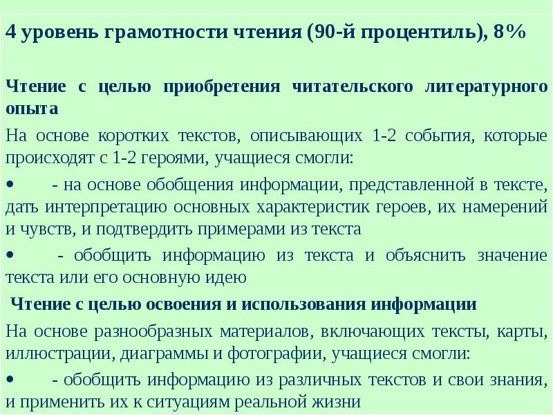 Грамотность чтения. Приобретение навыков чтения рецептов. Чтение для приобретения читательского опыта. Признаками грамотного чтения являются:. Обследование навыков чтения Коцур.